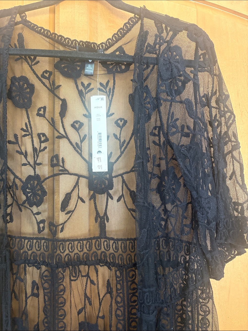Embroidered Mesh Duster - Picture 5 of 9